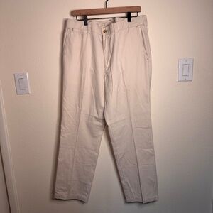 J. McLaughlin Cotton Chino Pants Men's Size 36 Beige Preppy Resort Classic